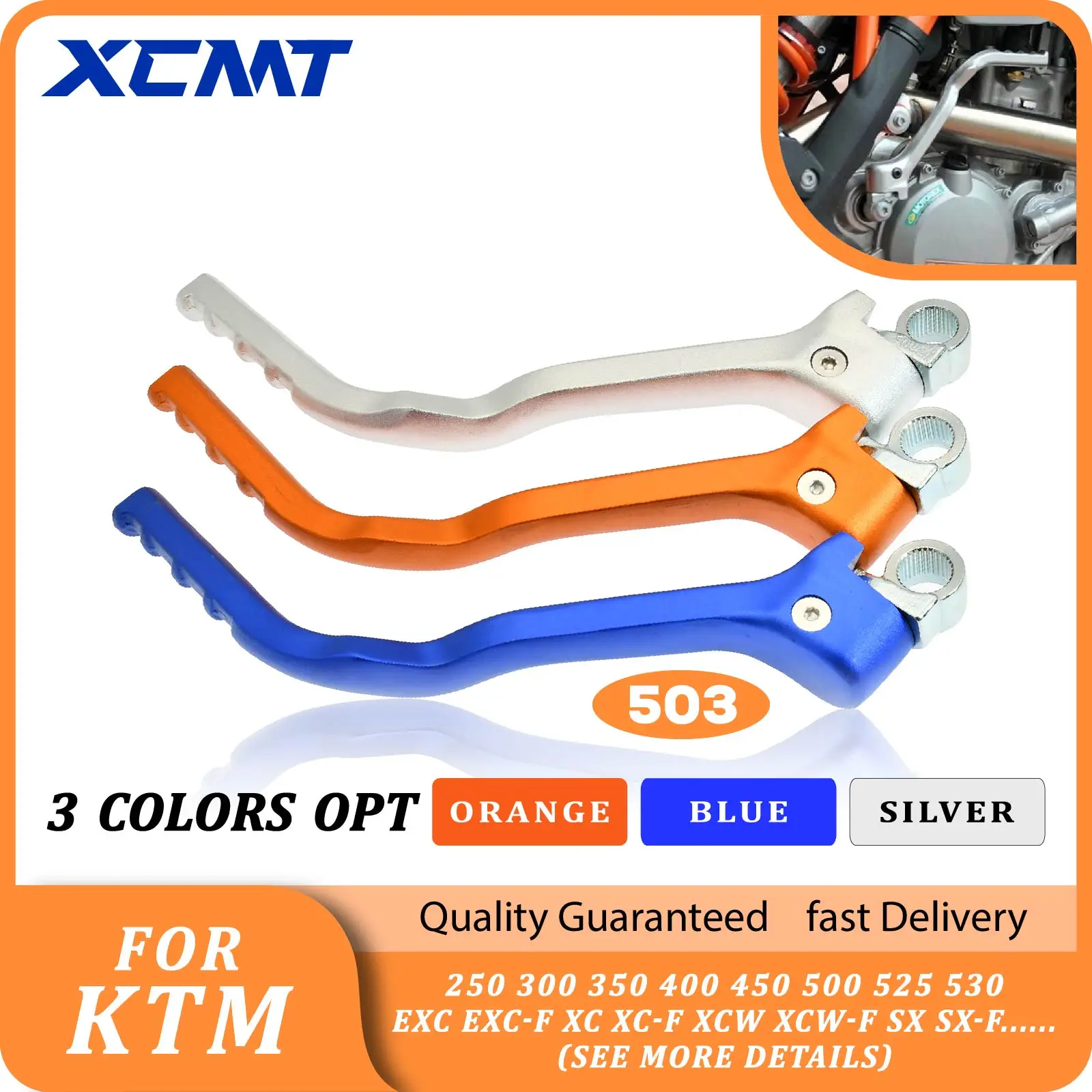 Motocross Kick Start Starter Lever Pedal For KTM 250 300 350 400 450 500 525 530 EXC EXC-F XC XC-F XCW XCW-F SX SX-F 1998-2019