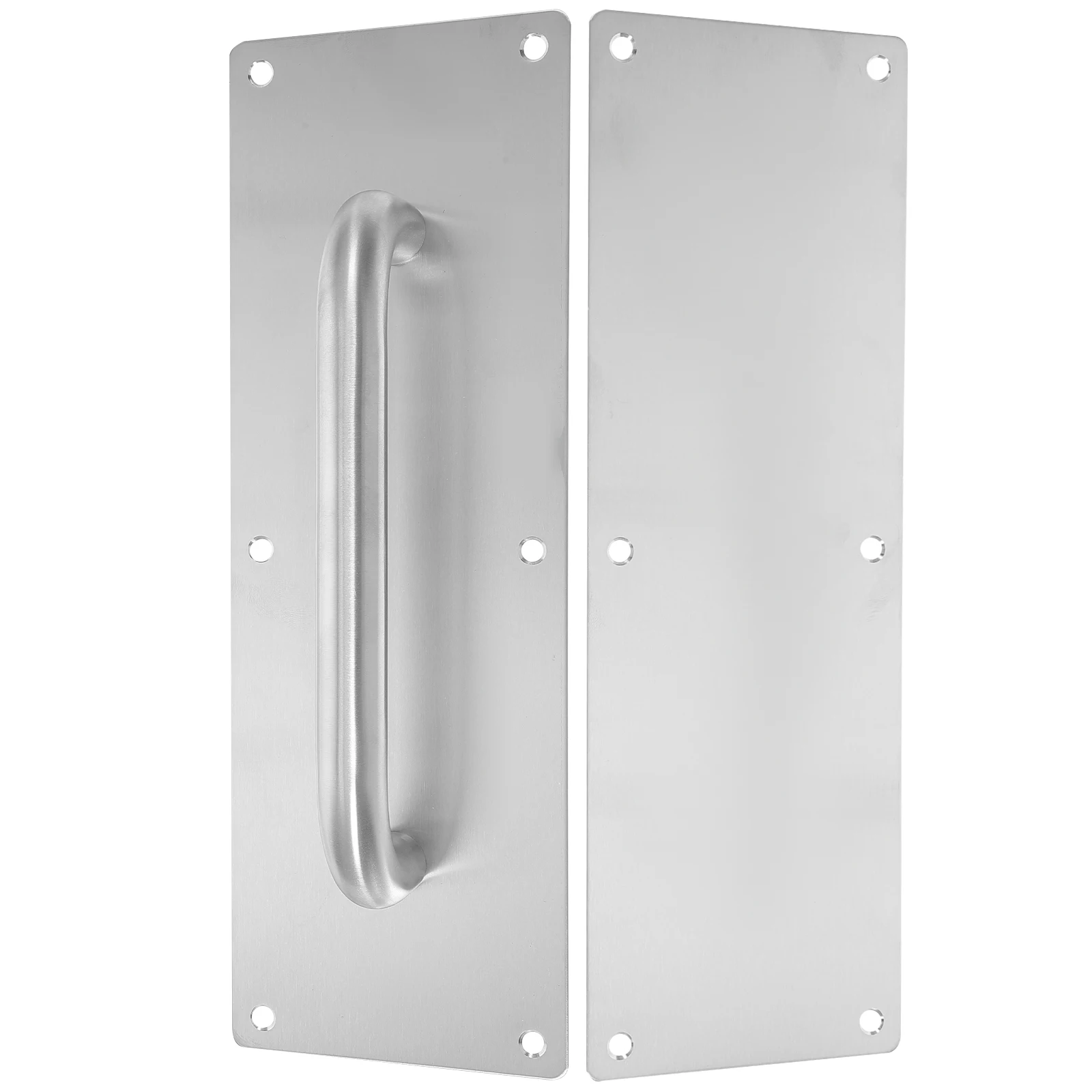 

Fire Door Handle Commercial Pull Black Plates Interior Doors Barn Handles Backplate Stainless Steel Durable Wide Base Large Load