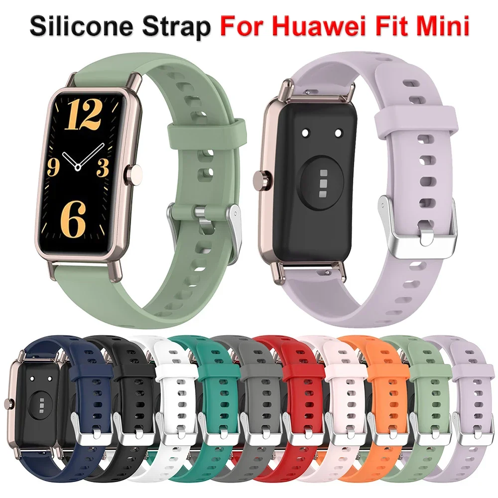 Silicone Strap for Huawei Band Fit mini Strap Bracelet Replacement Smart Wristband Accessories for Huawei Watch Fit mini Band