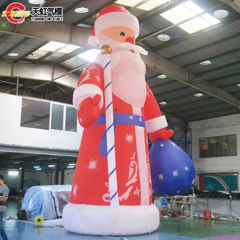 Dekoracja świąteczna dmuchana na Nowy Rok 2026, dmuchany Święty Mikołaj, bałwan, model drzewka bożonarodzeniowego z dmuchawą.