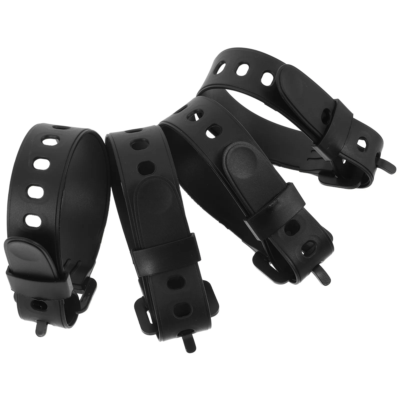 

4Pcs Adjustable Ski Fastener Straps Snowboard Binding Strap Replacement Cold-Resistant Elastic Snowshoes Strap for Professional