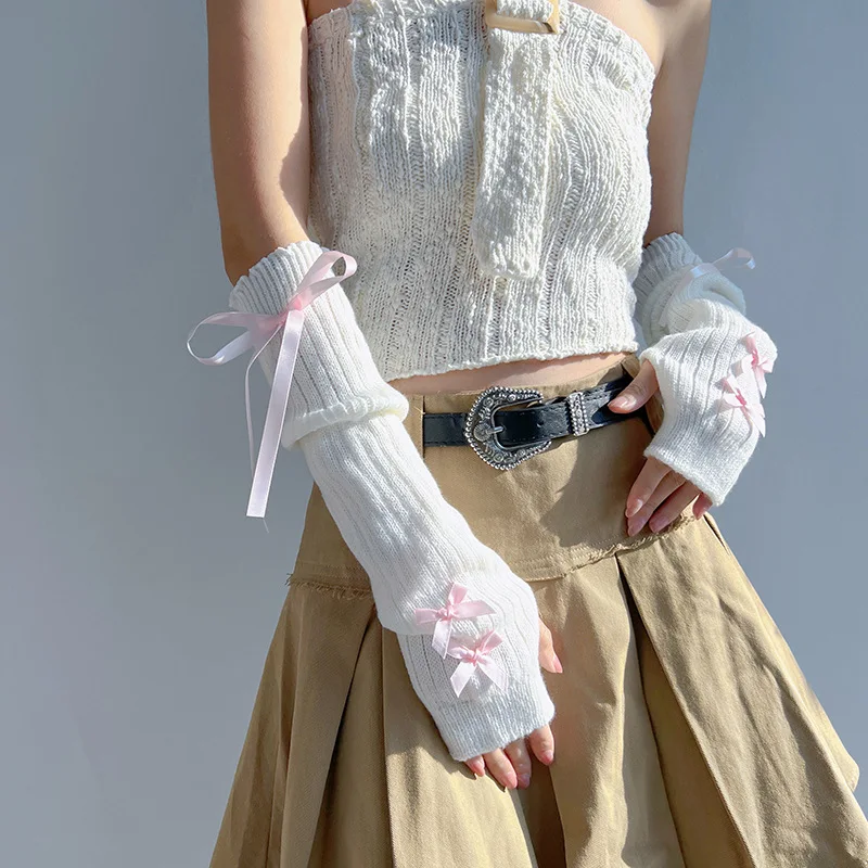 manguitos-de-trico-femininos-com-laco-estilo-bale-doce-mangas-decorativas-punhos-de-braco-estilo-lolita