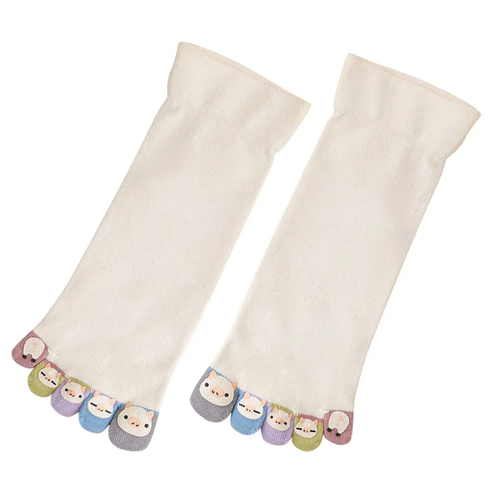 

Cotton Toe Women Cute Casual Breathable Moisture Wicking Short Socks Separated Toes for Teens Girls Stylish Modern Design Ladies