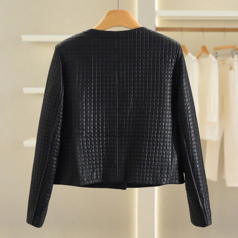 Bella ronde Ne Plaid ort jas dames herfst bovenkleding button-up casual Sle vezelmateriaal lang Sve ademend