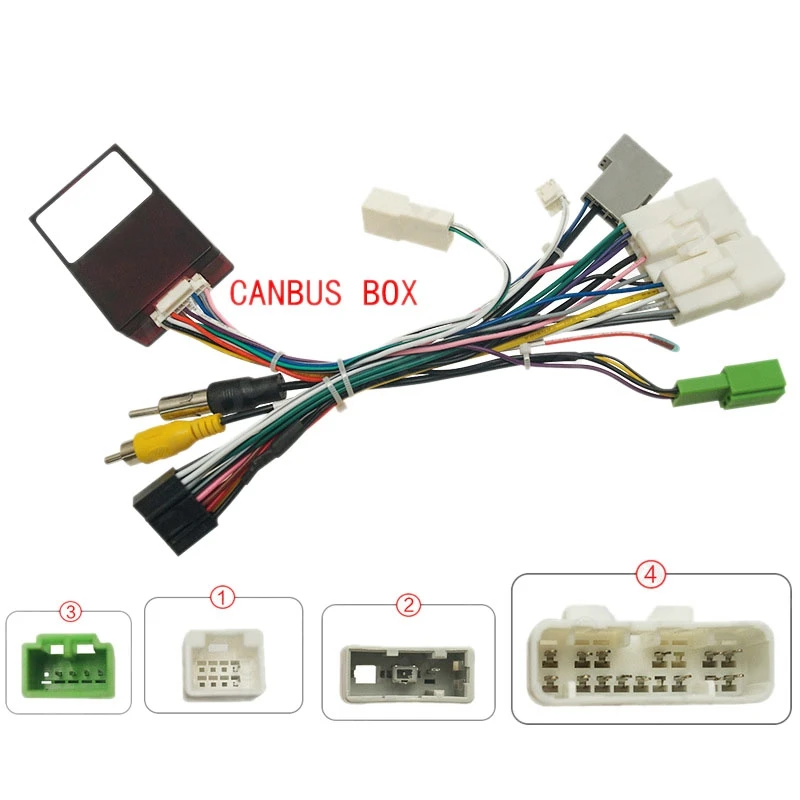 Car 16PIN Android Audio Power Radio Wire Harness with Canbus Box Car Accessories for Isuzu D-MAX 2020