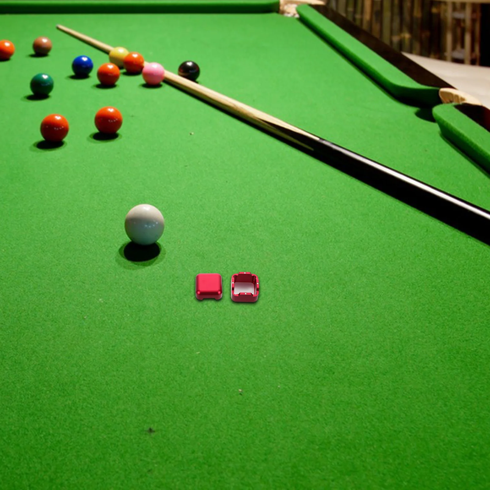 

Durable Aluminum Billiard Chalk Holder Portable Snooker Cue Tip Case Metal Clip Pool Accessory Pool Chalk Holder