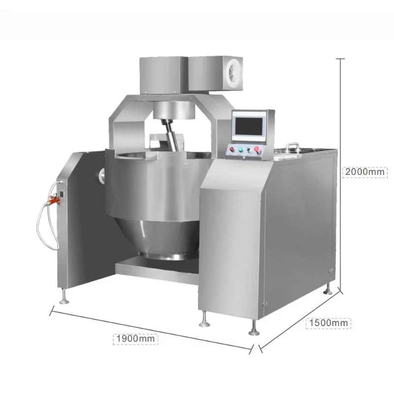 Full-Automatic Stainless Steel Frying Machine Electric Heating 220V/380V 10000-20000W for Hot Pot Seasoning Cooking