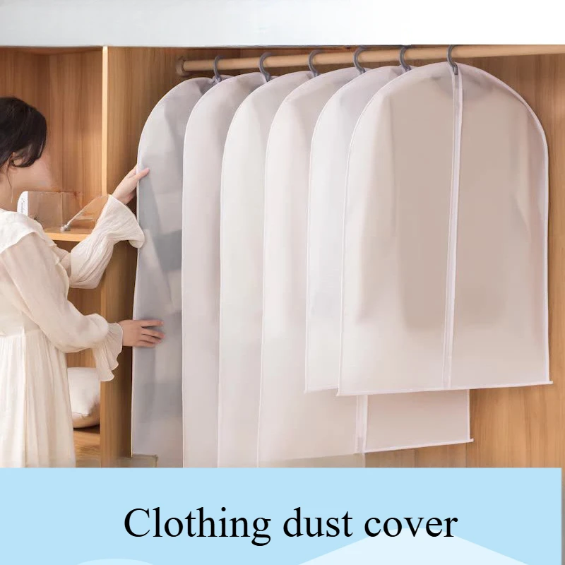 

PVC transparent clothes dust bag suit dust cover