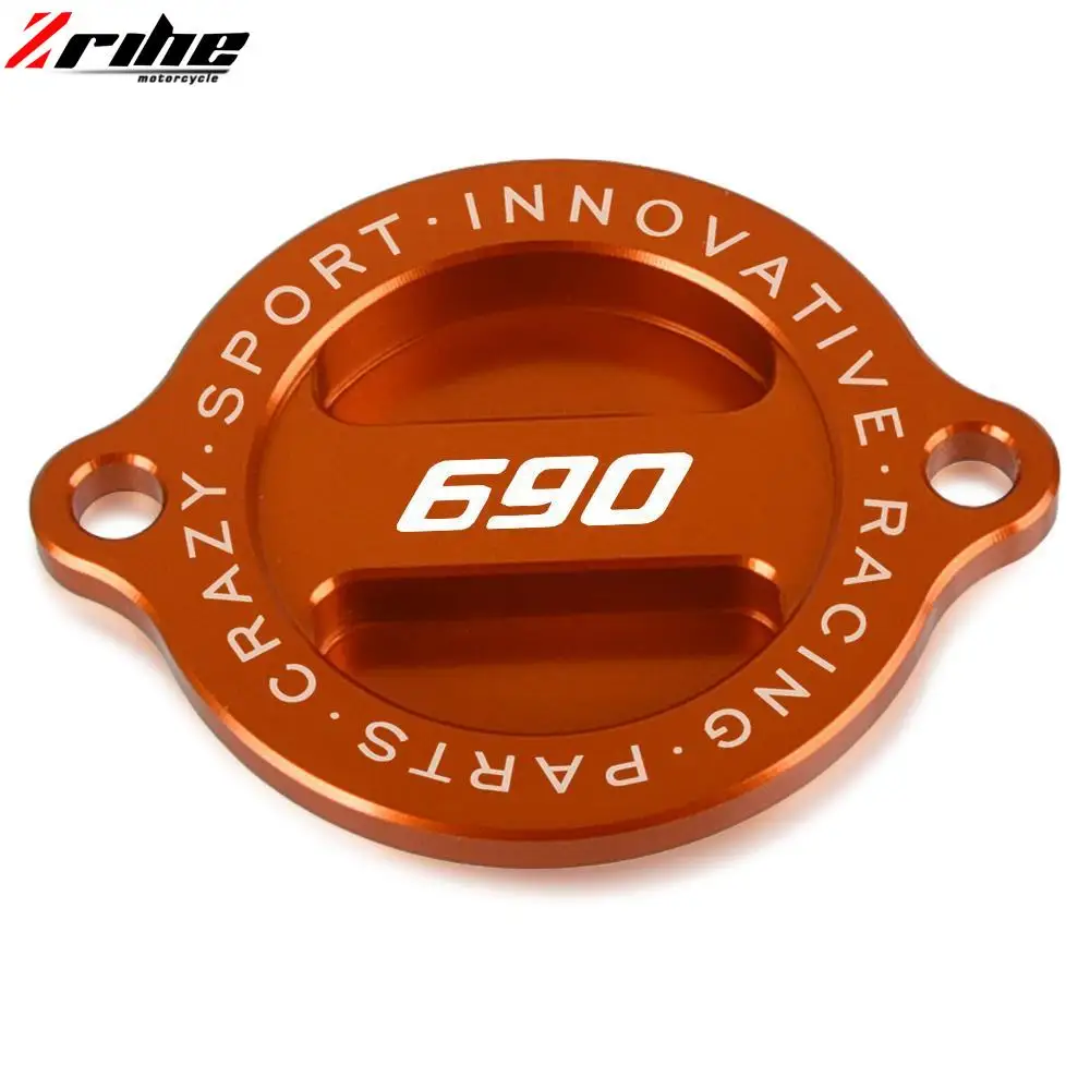 Motorcycle Accessories CNC Engine Oil Filter Cover Cap Engine Tank Covers Oil Cap For 690 ENDURO ENDUROR SM SMC SMCR SUPERMOTO