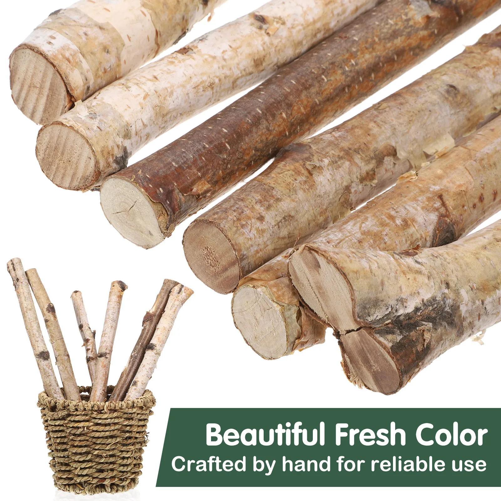 6 قطعة أعواد خشب البتولا الأبيض أغصان مجففة طبيعية لتقوم بها بنفسك الحرف الديكور ترتيبات الأزهار صور الدعائم حديقة الجنية