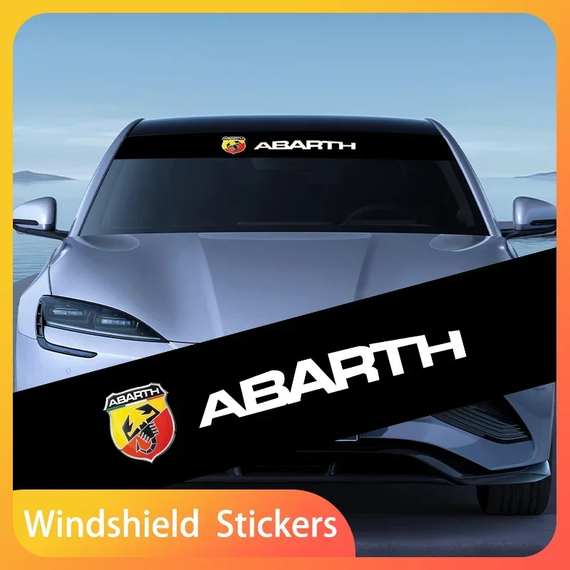 

Car Windshield Stickers Sun Shade Car Decals Sun Shade Heat Resistant Waterproof For Abbas Abarth Punto Ducato Car Accessories