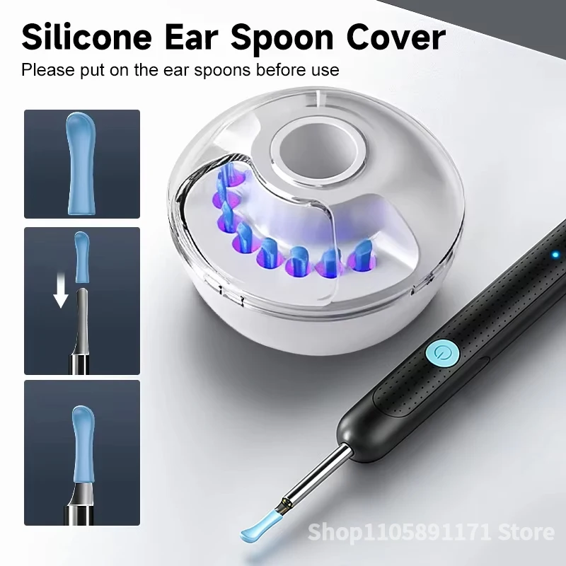 Visual Ear Cleaner With Camera Wireless Ear Wax Removal HD Otoscope Ear Pick Ear Cleaning Kit Ear Cleaning Tool for Home use
