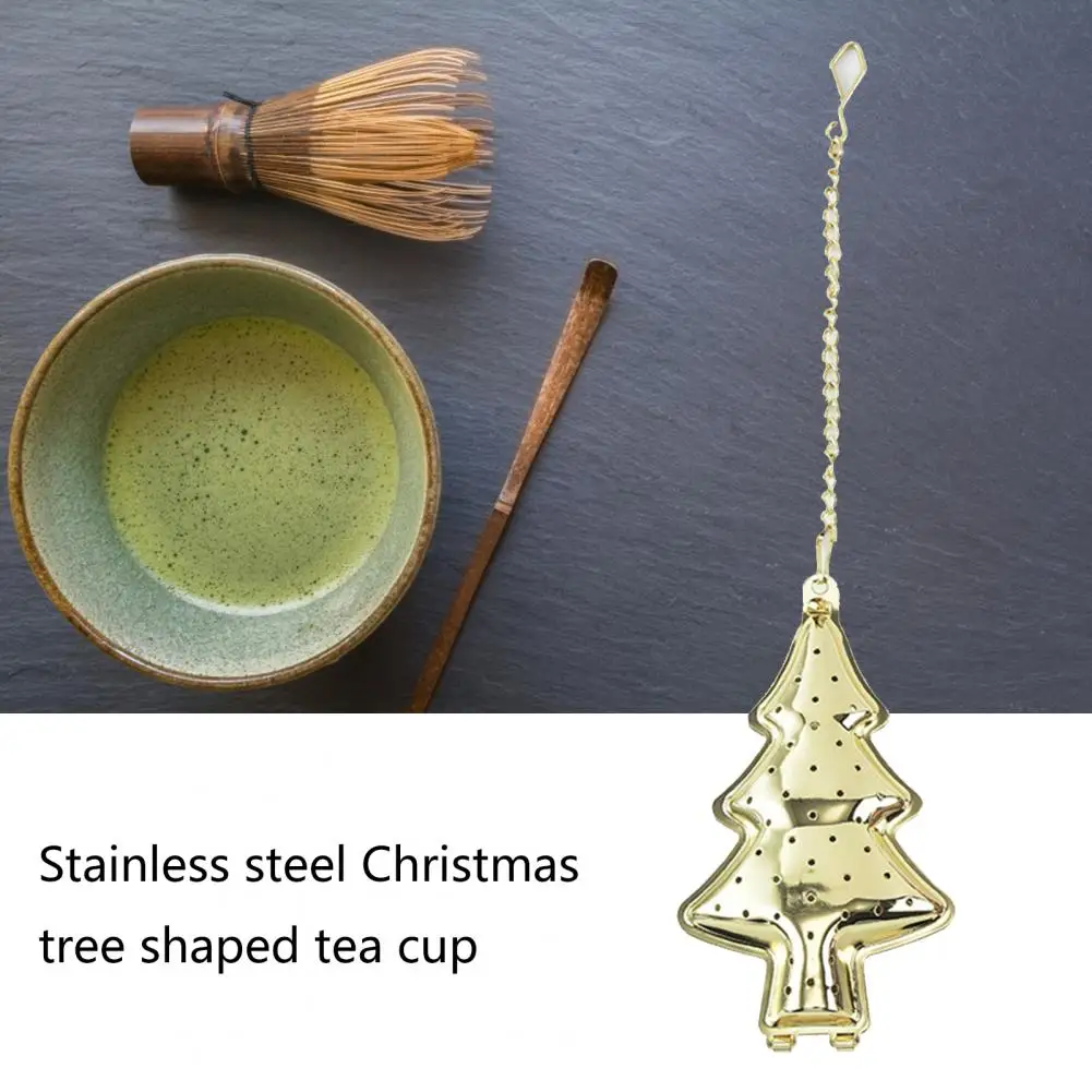 Infuser Rust-proof Wide Application Stainless Steel Assorted Christmas Tree Shape Tea Strainer Household Supplies