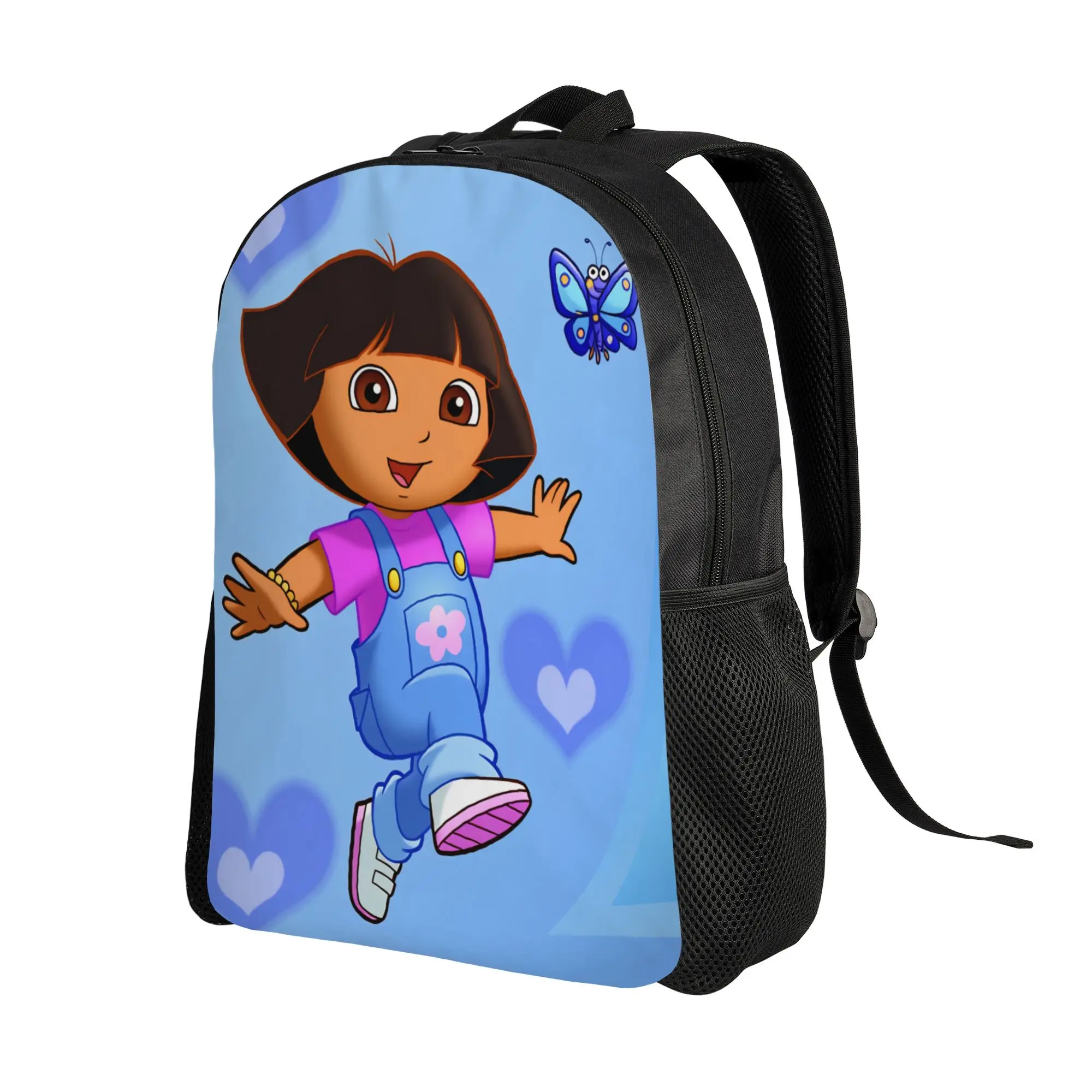 D-Doras and Friends Backpack  Boy Girl Polyester Workout Backpacks Print Streetwear School Bags Rucksack