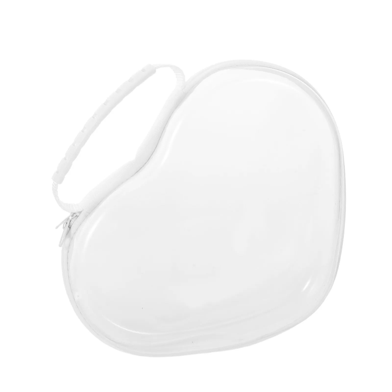 

Heart Shaped Clear Hard Shell Toiletry Bag Set Travel Makeup Organizer Skincare Storage Pouch Zipper Case for Women Portable