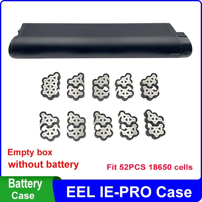 

IE-PRO Case 36V EEL IE PRO Battery Box Fit 52PCS 18650 Cells 10S5P Nickel Strip 10S 20A BMS For DIY IEPRO eBike Battery Pack