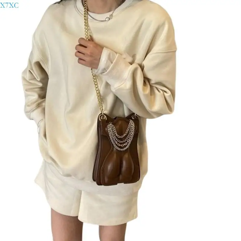 

X7XC Fashion Chain Strap Crossbody Bag for Women PU Leather Bag Small Square Bag Girl Hot Girl Shoulder Bag