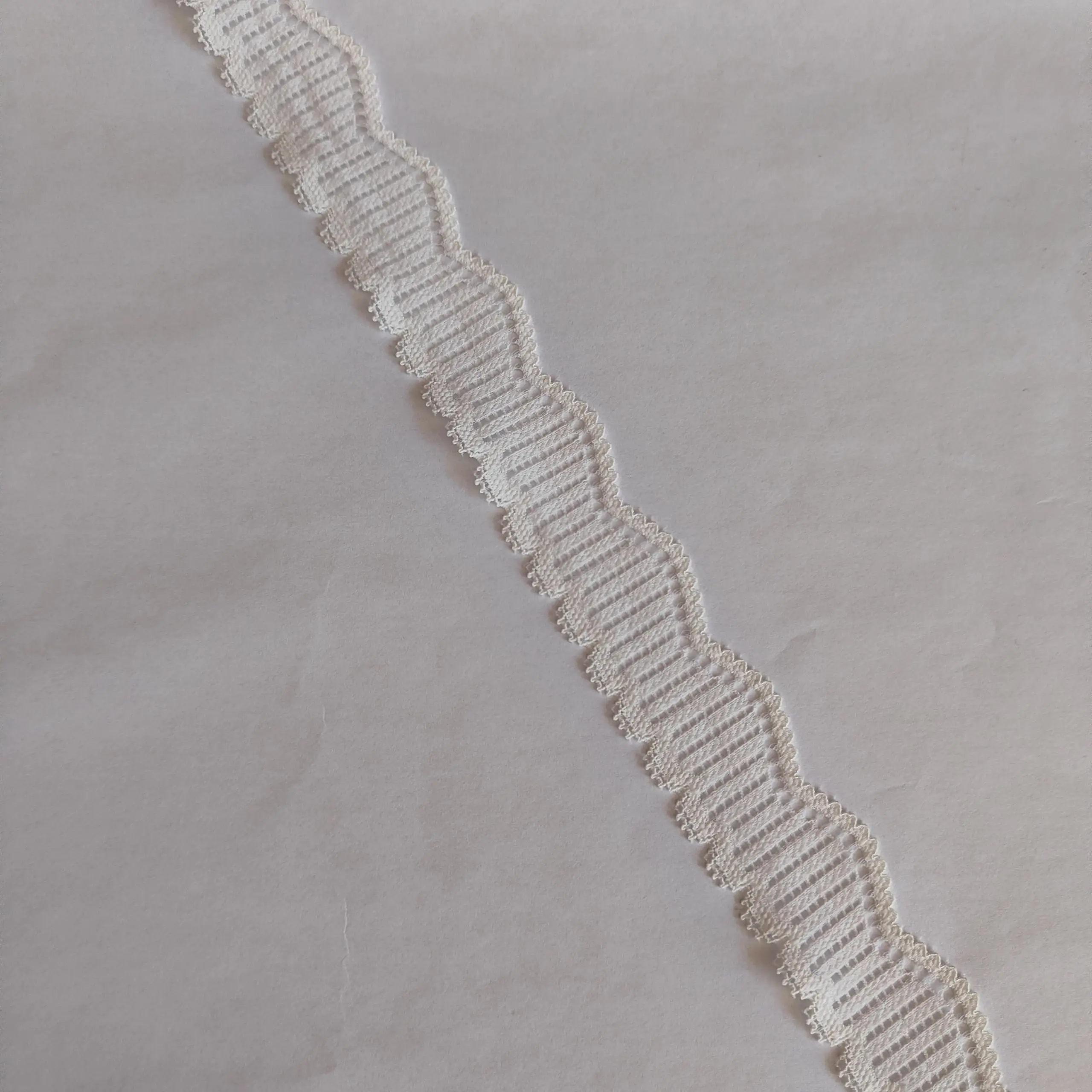 S2712 20-5 3cm white lace trim for underwear, Pressed Lace Clothes Sskirt Underwear Sewing Accessories