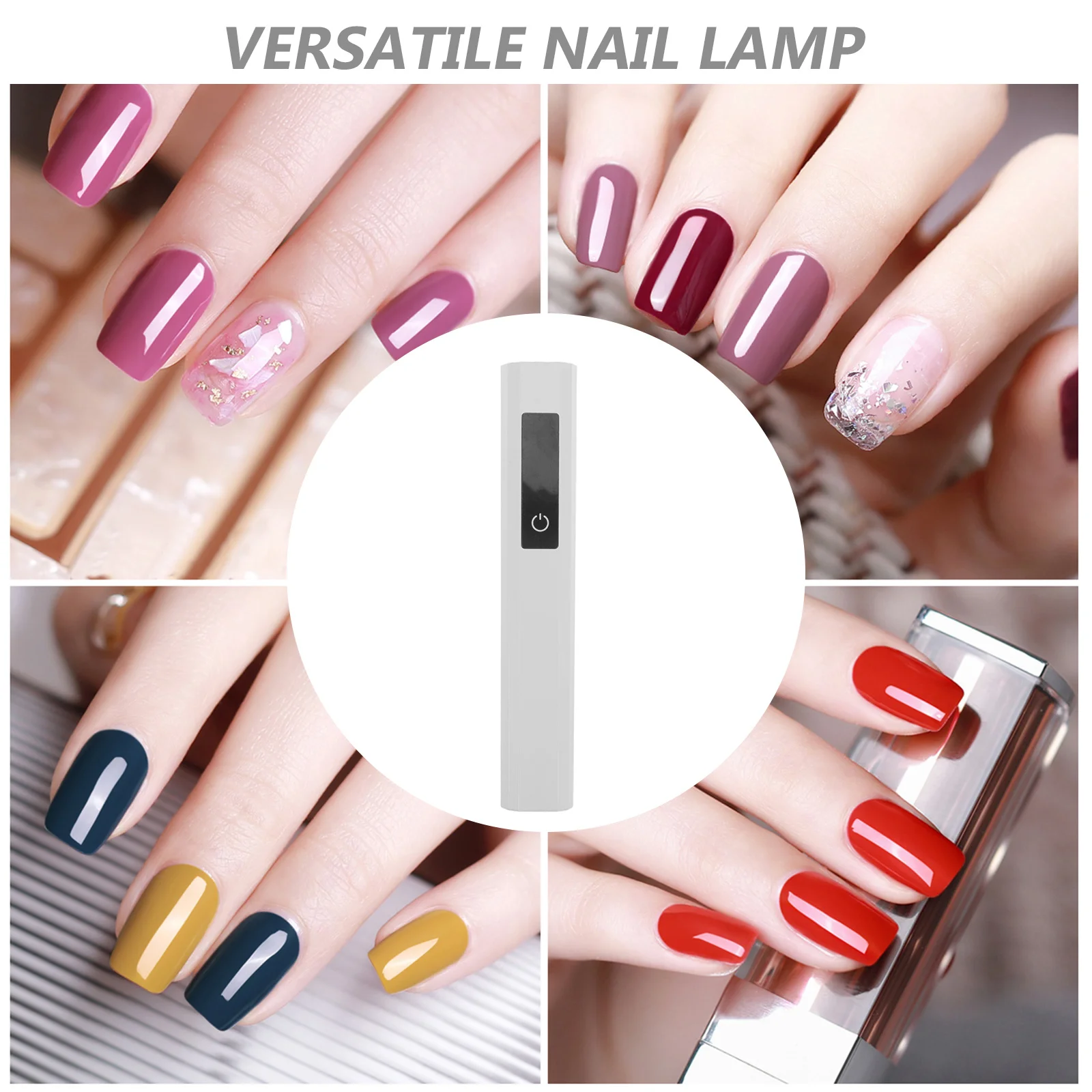 Mini Portable Nail Lamp Handheld Cordless LED Fast Curing Nail Dryer Rechargeable Gel Polish DIY Manicure