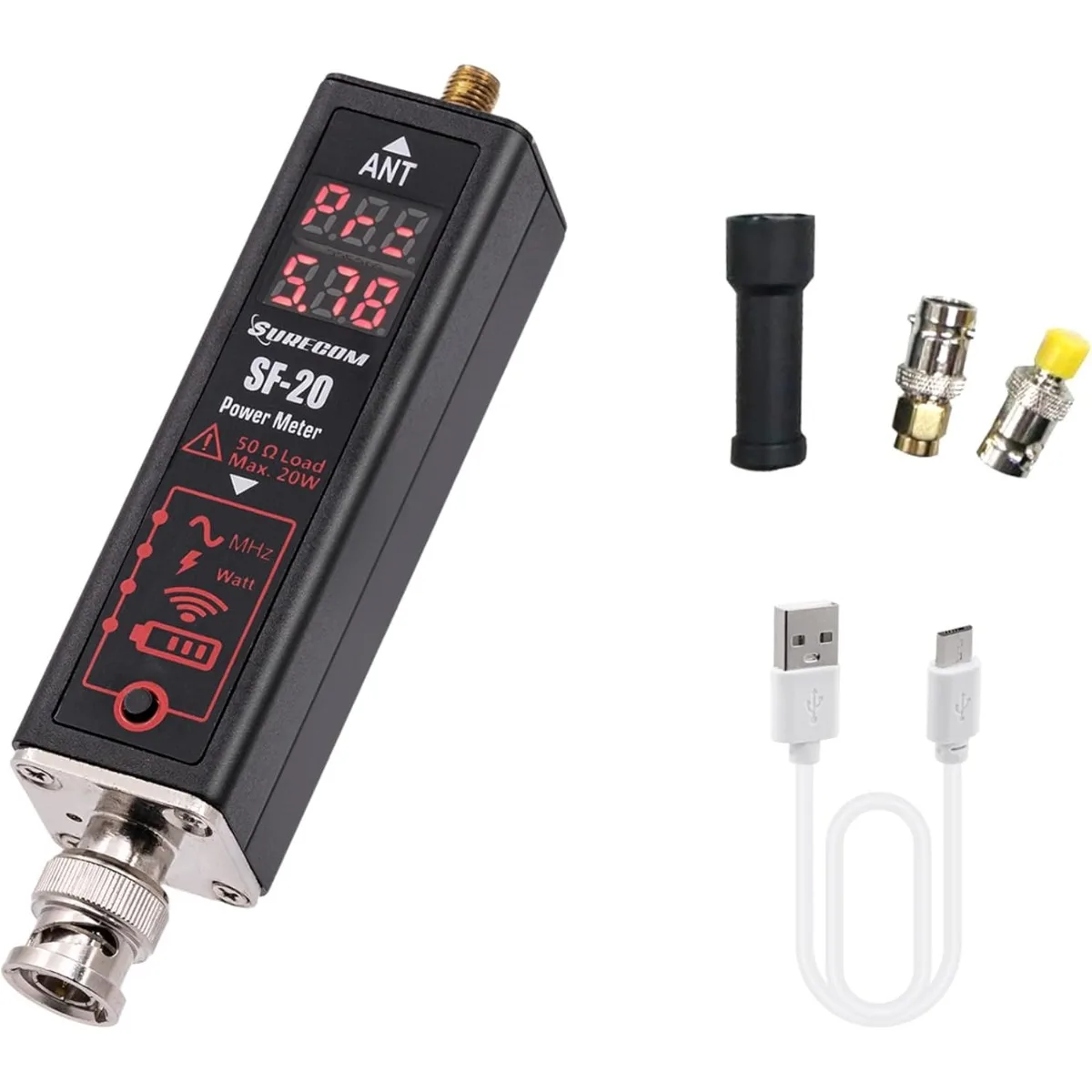 surecom-sf-20-rf-power-meter-frequency-counter-01‑20w-100‑525mhz-digital-display-metal-shell-stable-tester-for-ham-radio