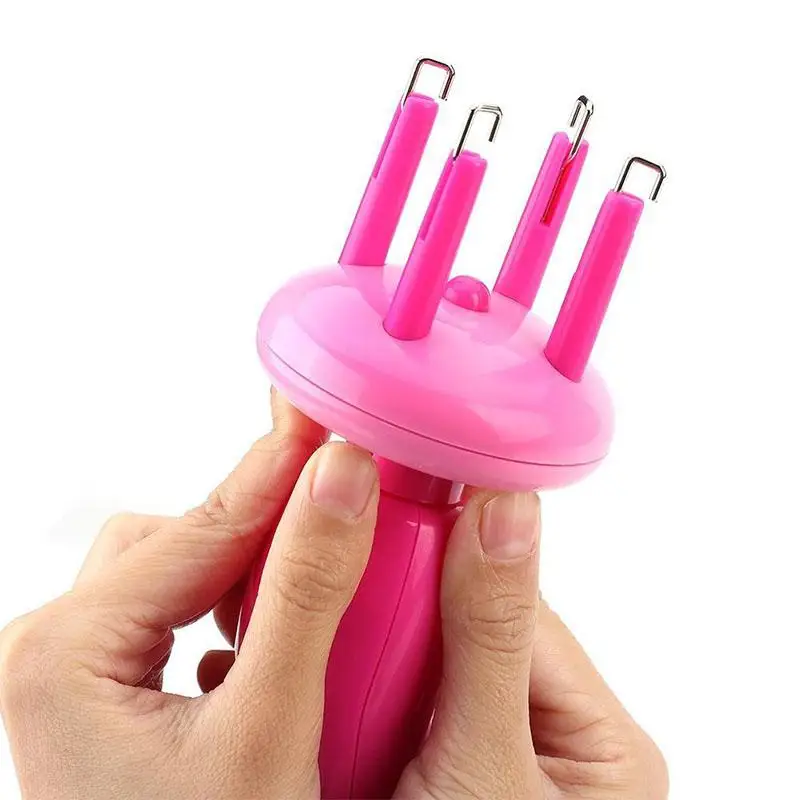 Women Portable Electric Automatic Diy Hairstyle Tool Braid Machine Hair Weave Roller Twist Braider Device Kit