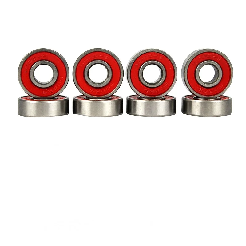 100pcs per pack ABEC-11 Speed  608 Sliver Bearing for skateboard or roller skate Oil Environmental protection bearing