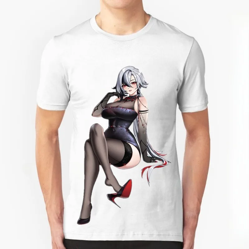 

2025 Summer Genshin Impact Anime Game T-shirt ACG Good-looking Sexy Anime Print T-shirt Camisetas Surf Hombre Camiseta Surf