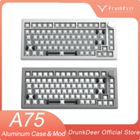 DrunkDeer A75 Rapid Trigger Mechanical Keyboard Magnetic Switch Keyboard 75%Layout Custom 82Keys TKL Compact RGB Aluminum Case