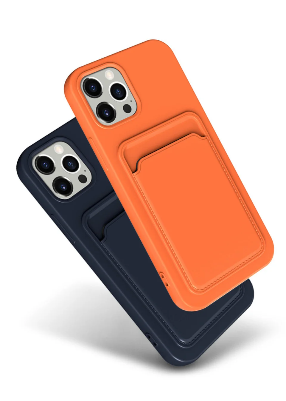 Handy hülle für iPhone 16 Pro Max Hülle iPhone 12 Mini TPU gefrostete weiche Schutzhülle iPhone 14 Karten tasche 15 plus – Detail 9