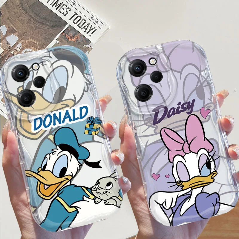 Disney Donald Duck Cream Phone Case For OPPO Find X3 Reno 11 8 7 6 5 4 Pro Lite F Z T A5 9 15S 2018 2020 Funda Soft Shell Cover