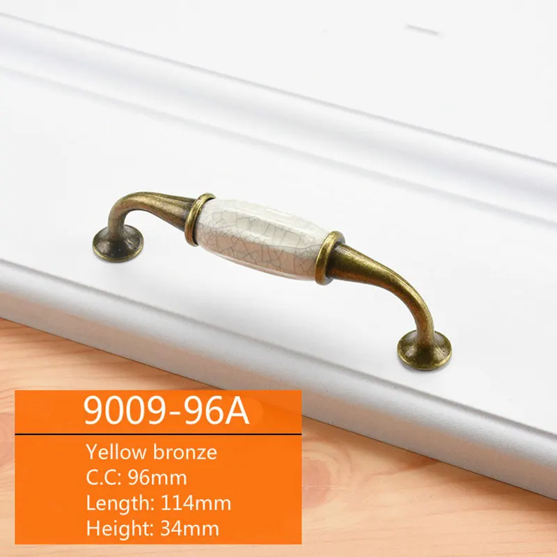 Cabinet Ceramic Black White Handle European Aluminum Wardrobe Door Handle Drawer Modern Minimalist Handle Furniture Hardware