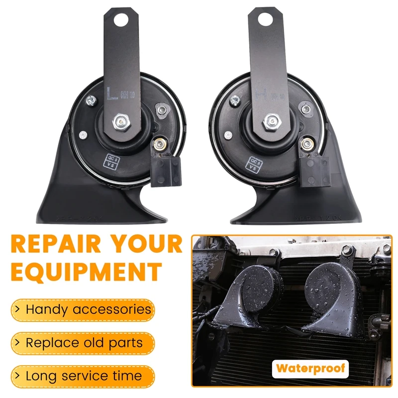 

Car Horn Upgrade Waterproof Snail Horn For Toyota Land Cruiser 200 LC300 Prado 150 LC100 Accessories-A15Z