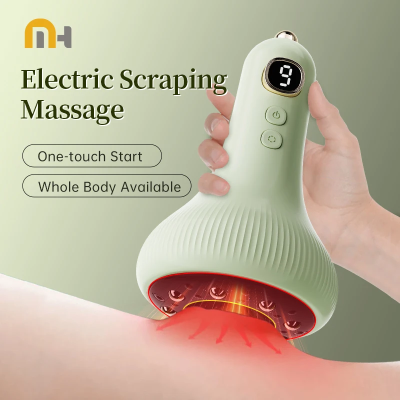 

Smart Electric Vacuum Cupping Scraping Massage Heating Suction Cup Device Body Back Neck Arm Massger Negative Body Scraping