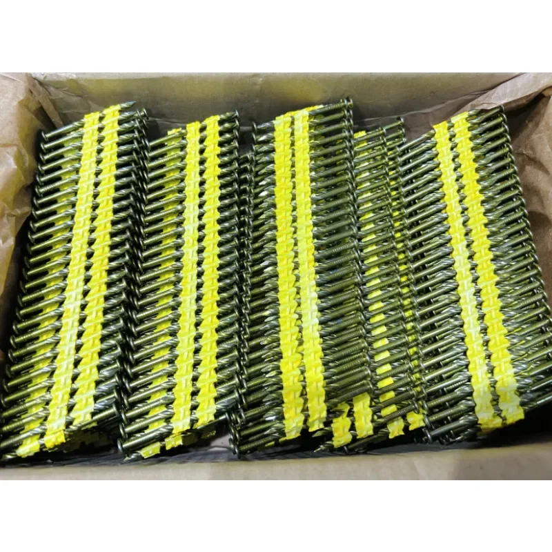 Polish/Galvanized  21 Degree Round Head Plastic Strip Framing Nails for Wood Construction