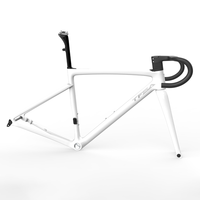 TFSA carbon fiber road bike frame disc brake 27.2mm seatpost with integrated handlebar in stock