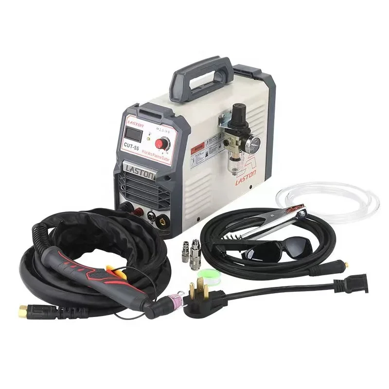 

LASTON CUT-55 IGBT Plasma Cutter,Dual Voltage 110V/220V Non-Touch Pilot Arc AG-60 Torch Plasma Cutting Machine.