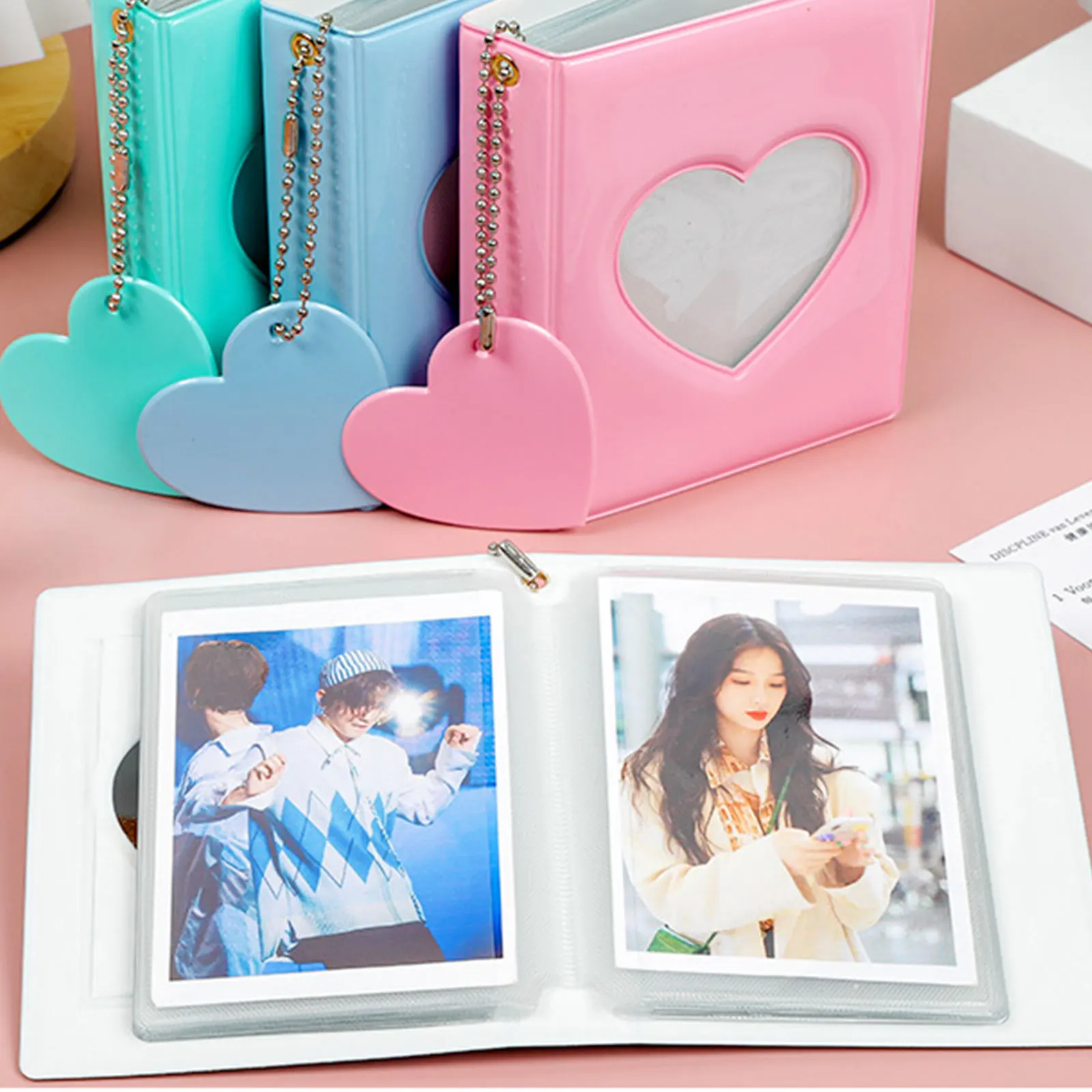 

Photo Album Pendant Card Holder Commodity Holders Small White Binder Picture Child
