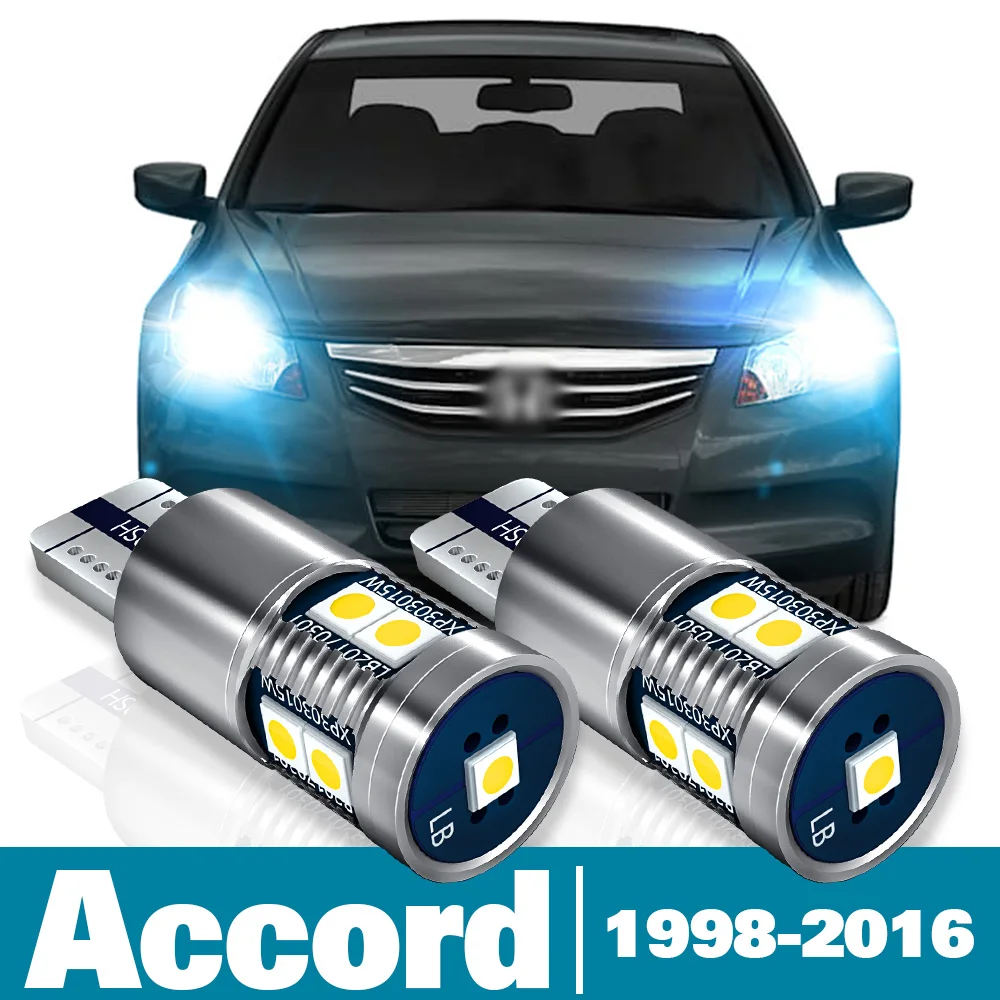 

2 шт. светодиодные парковочные огни для Honda Accord 7 8 9 Аксессуары 1998-2016 2007 2008 2009 2010 2011 2012 2013 2014 2015 габаритные огни