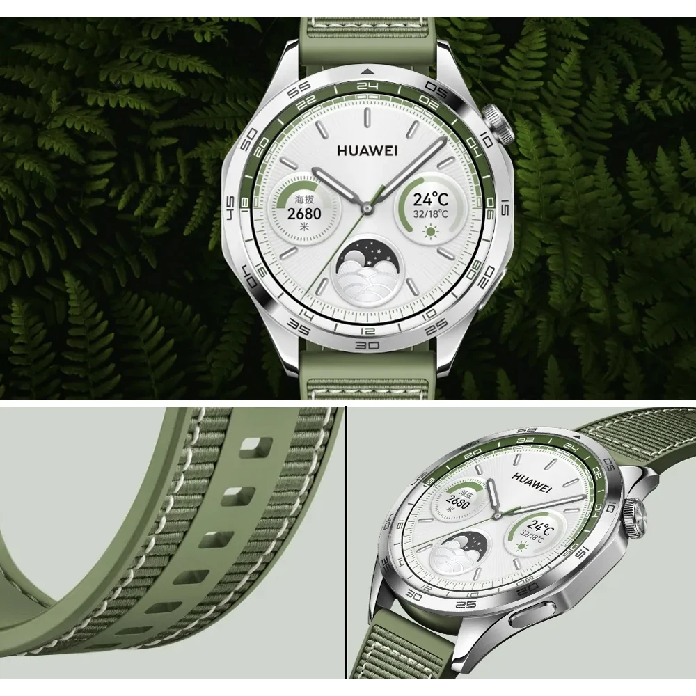 الرسمية 22 مللي متر حزام النايلون لساعة هواوي سيليكون الفرقة GT 4 46 مللي متر ساعة 4 برو GT 3 2 برو الرياضة مركب الأساور سوار