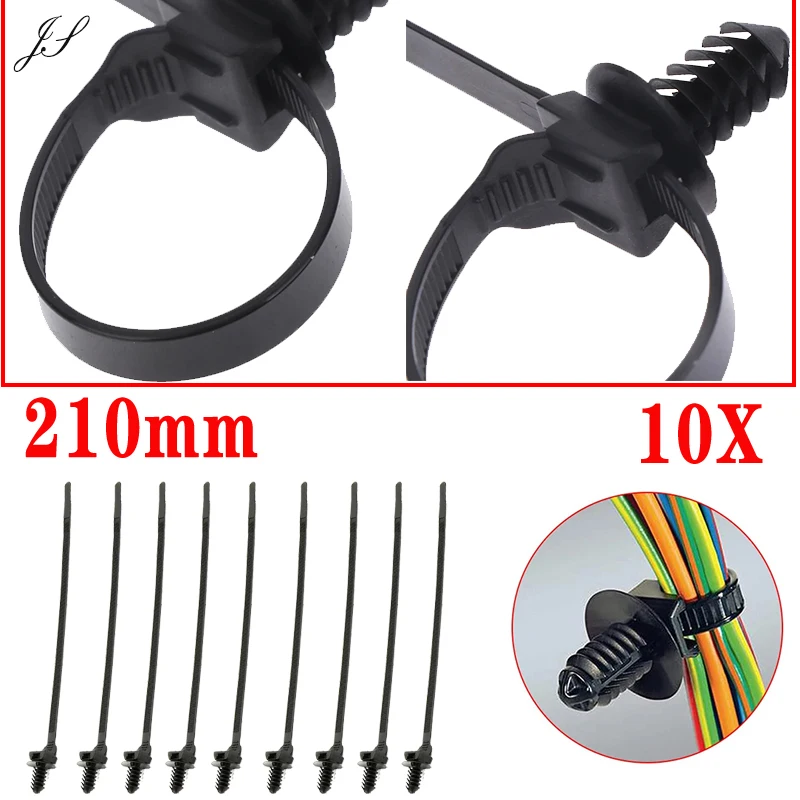 

Автомобильная нейлоновая стяжка, фиксированная застежка для кабеля, зажимы, самоблокирующиеся нейлоновые кабельные стяжки, крепление для автомобильного шланга на молнии