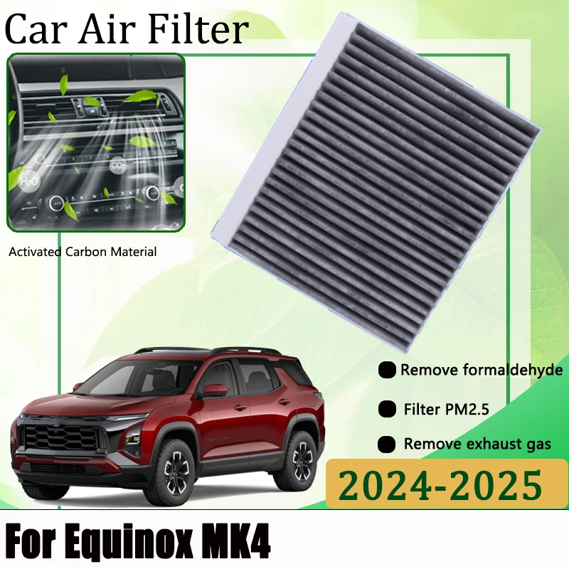 

For Chevrolet Equinox Activ MK4 Plus 2024 2025 Air Conditioning Filter Car Filters Front Grille Activated Carbon Cabin Filter