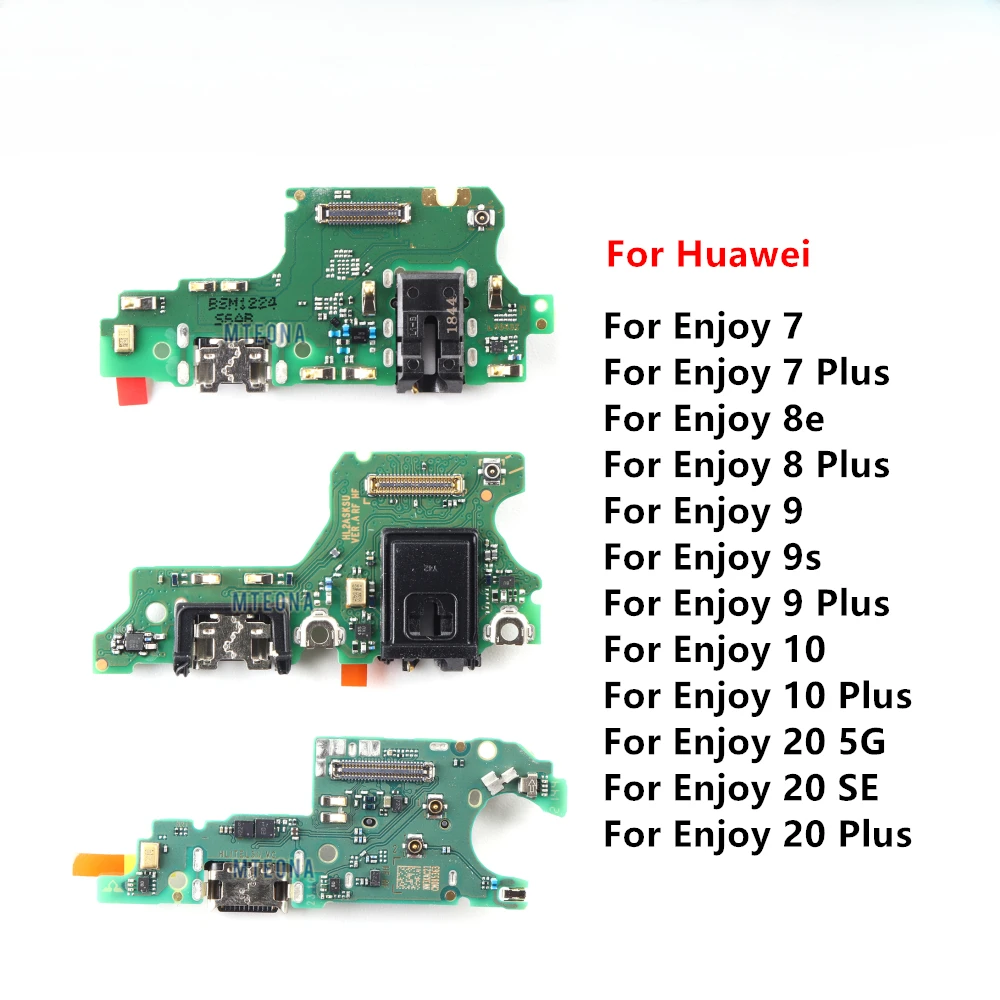 

USB Connector Charger Charging Port Dock Charge Board Flex Cable For Huawei Enjoy 7 7s 8e 9 9s 10 Plus 20 5G SE