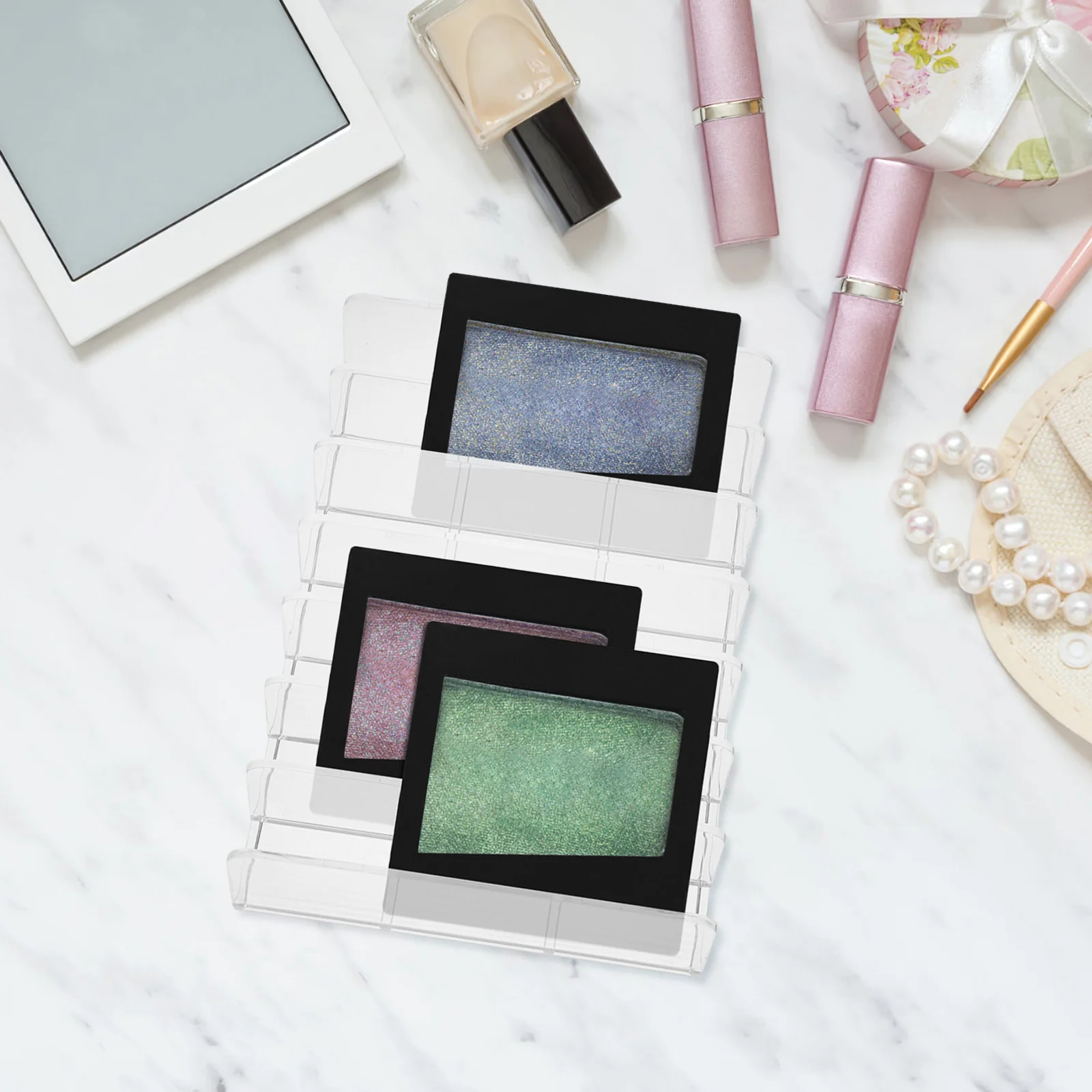 

Makeup Desk Organizer Clear Acrylic Drawers Vanity Storage for Nail Supplies Office Stationery Acrylic Organizers Drawers