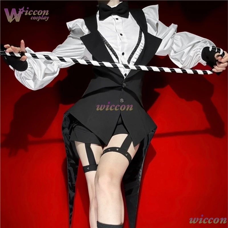 Cos Room Store Ouji Jirai Kei Lolita Ouji Style White Shirt, Black Vest Shorts Set Gothic Alt Femboy Prince Vintage High Waist - view 4