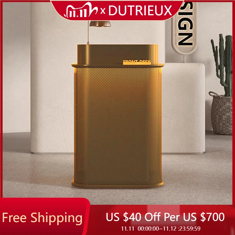 

Luxury Work Desk Reception Desks Commericial Counter Service Modern Reception Desks Light Luxury Store Bureau Office Furniture