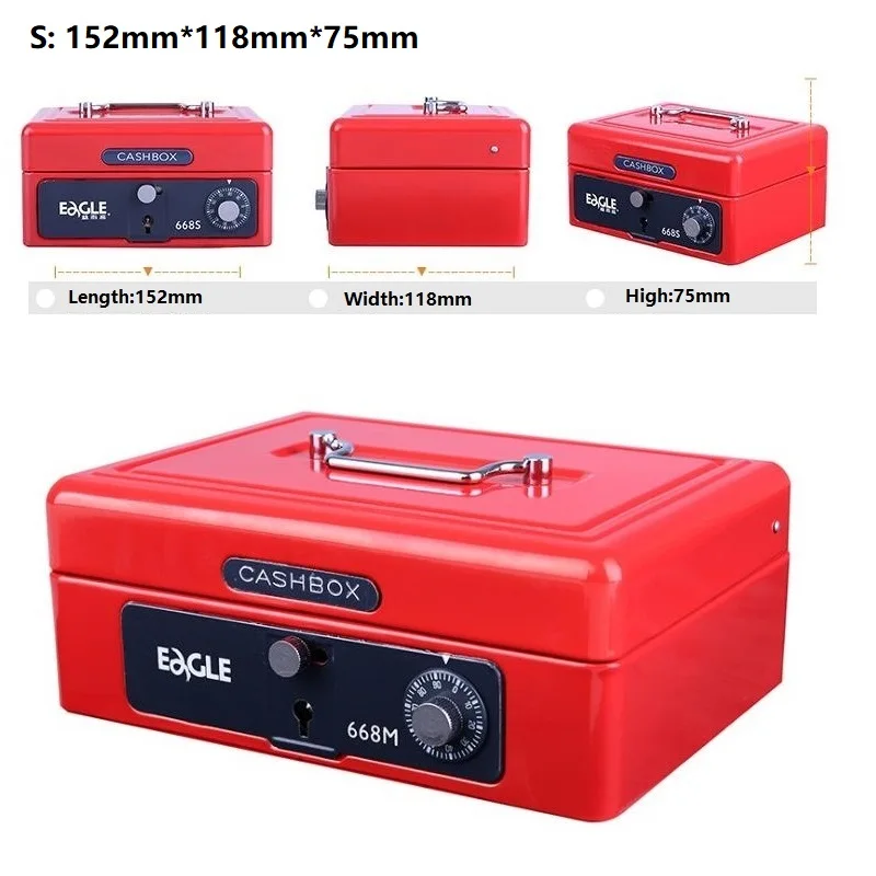 668S 668M 668L Portatile Vault Codice di Blocco Cassa di Sicurezza Cassetta di sicurezza Cash Box Creativo Pop Scatole Regalo