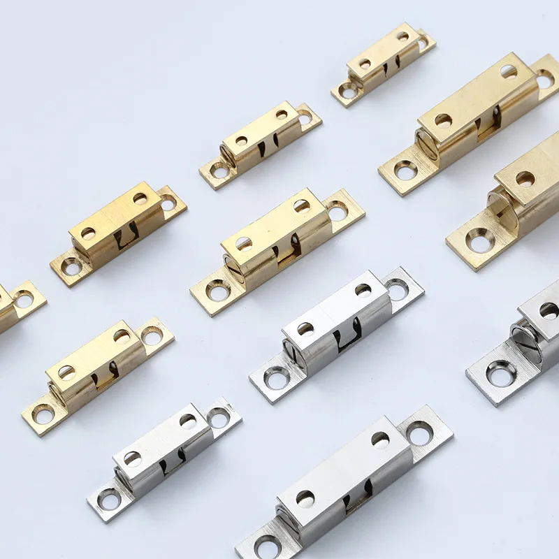 Furniture Door Latch Solid Brass  Spring Ball Catch with Free Screws