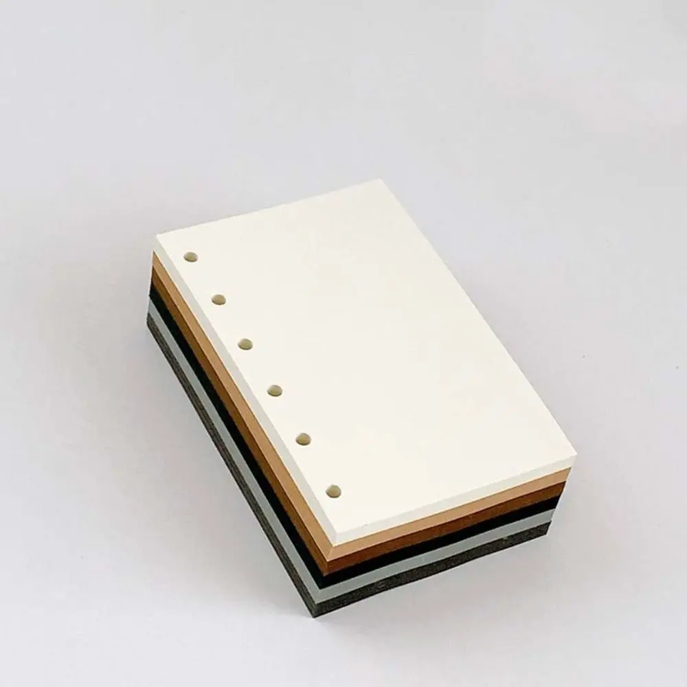 

50Sheets A7 Loose-Leaf Notebook Refill Paper 6-hole Index Inside Page Cards Inner Refill Binder Paper Pages Paper Stationery