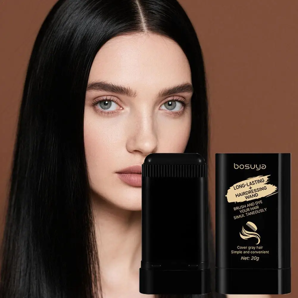 

3 Colors Hair Stick, Gray Hair Covering Artifact No Color Loss Disposable Hair Dye Stick Hair Roots Hair Dyeing and Color set