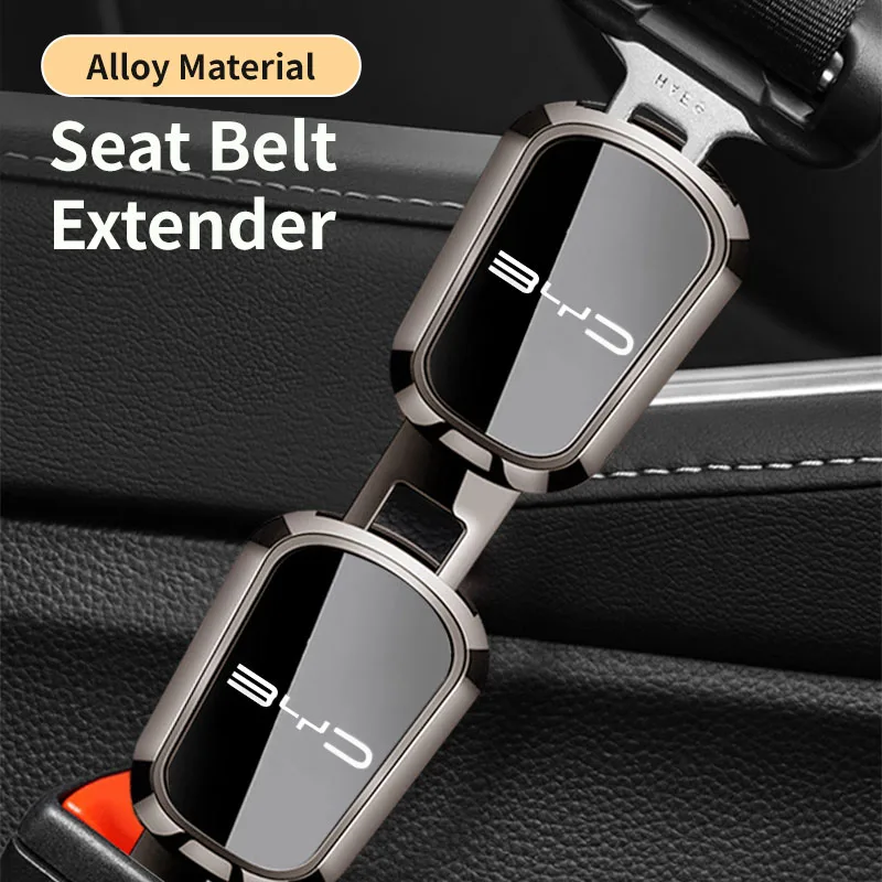 BYD Universal Car Seat Belt Extender Clip Zinc Alloy Safety Buckle Extension Lock Socket for Enhanced Driving Comfort